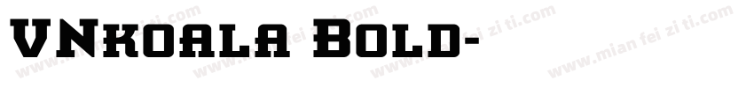VNkoala Bold字体转换